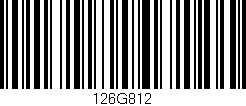 Código de barras (EAN, GTIN, SKU, ISBN): '126G812'