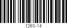 Código de barras (EAN, GTIN, SKU, ISBN): '126S-14'