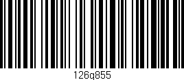 Código de barras (EAN, GTIN, SKU, ISBN): '126g855'