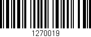 Código de barras (EAN, GTIN, SKU, ISBN): '1270019'