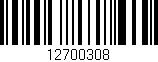 Código de barras (EAN, GTIN, SKU, ISBN): '12700308'