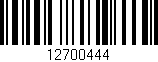 Código de barras (EAN, GTIN, SKU, ISBN): '12700444'