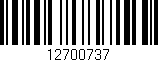 Código de barras (EAN, GTIN, SKU, ISBN): '12700737'