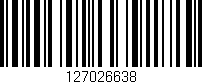 Código de barras (EAN, GTIN, SKU, ISBN): '127026638'