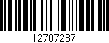 Código de barras (EAN, GTIN, SKU, ISBN): '12707287'