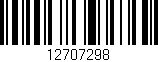 Código de barras (EAN, GTIN, SKU, ISBN): '12707298'