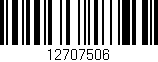 Código de barras (EAN, GTIN, SKU, ISBN): '12707506'