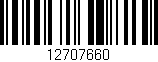 Código de barras (EAN, GTIN, SKU, ISBN): '12707660'