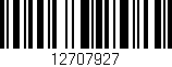 Código de barras (EAN, GTIN, SKU, ISBN): '12707927'
