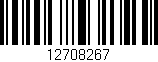 Código de barras (EAN, GTIN, SKU, ISBN): '12708267'