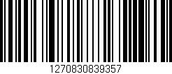 Código de barras (EAN, GTIN, SKU, ISBN): '1270830839357'