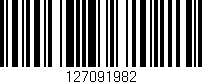 Código de barras (EAN, GTIN, SKU, ISBN): '127091982'