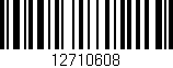 Código de barras (EAN, GTIN, SKU, ISBN): '12710608'