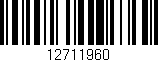 Código de barras (EAN, GTIN, SKU, ISBN): '12711960'