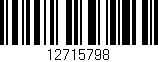 Código de barras (EAN, GTIN, SKU, ISBN): '12715798'
