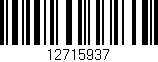 Código de barras (EAN, GTIN, SKU, ISBN): '12715937'