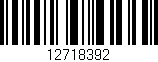 Código de barras (EAN, GTIN, SKU, ISBN): '12718392'