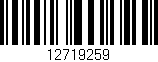 Código de barras (EAN, GTIN, SKU, ISBN): '12719259'