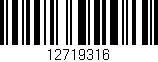 Código de barras (EAN, GTIN, SKU, ISBN): '12719316'