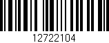 Código de barras (EAN, GTIN, SKU, ISBN): '12722104'