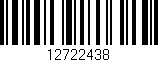 Código de barras (EAN, GTIN, SKU, ISBN): '12722438'