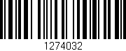 Código de barras (EAN, GTIN, SKU, ISBN): '1274032'