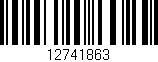 Código de barras (EAN, GTIN, SKU, ISBN): '12741863'