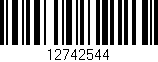 Código de barras (EAN, GTIN, SKU, ISBN): '12742544'