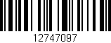 Código de barras (EAN, GTIN, SKU, ISBN): '12747097'