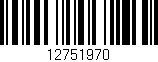 Código de barras (EAN, GTIN, SKU, ISBN): '12751970'