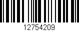 Código de barras (EAN, GTIN, SKU, ISBN): '12754209'