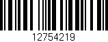Código de barras (EAN, GTIN, SKU, ISBN): '12754219'