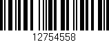 Código de barras (EAN, GTIN, SKU, ISBN): '12754558'