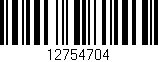 Código de barras (EAN, GTIN, SKU, ISBN): '12754704'