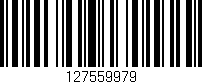 Código de barras (EAN, GTIN, SKU, ISBN): '127559979'