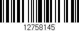 Código de barras (EAN, GTIN, SKU, ISBN): '12758145'
