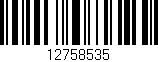 Código de barras (EAN, GTIN, SKU, ISBN): '12758535'