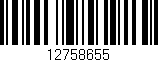 Código de barras (EAN, GTIN, SKU, ISBN): '12758655'