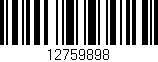 Código de barras (EAN, GTIN, SKU, ISBN): '12759898'