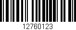 Código de barras (EAN, GTIN, SKU, ISBN): '12760123'