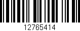 Código de barras (EAN, GTIN, SKU, ISBN): '12765414'