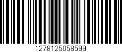 Código de barras (EAN, GTIN, SKU, ISBN): '1278125058599'