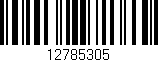 Código de barras (EAN, GTIN, SKU, ISBN): '12785305'