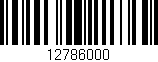Código de barras (EAN, GTIN, SKU, ISBN): '12786000'