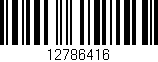 Código de barras (EAN, GTIN, SKU, ISBN): '12786416'