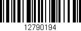 Código de barras (EAN, GTIN, SKU, ISBN): '12790194'