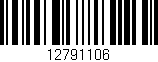 Código de barras (EAN, GTIN, SKU, ISBN): '12791106'