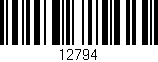 Código de barras (EAN, GTIN, SKU, ISBN): '12794'