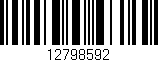 Código de barras (EAN, GTIN, SKU, ISBN): '12798592'