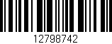 Código de barras (EAN, GTIN, SKU, ISBN): '12798742'